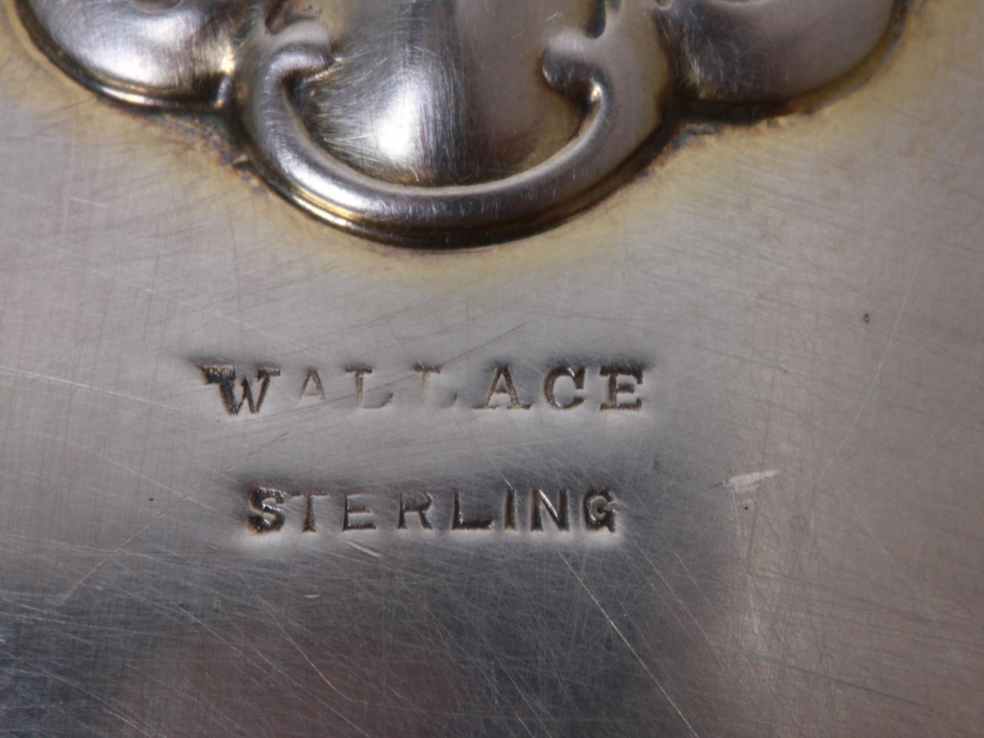 ANTIQUE 19 C. WALLACE STERLING SILVER PUNCH LADLE PIC-4